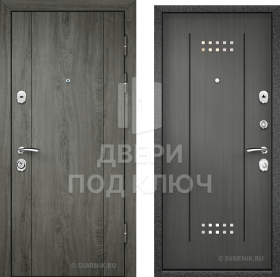 Уличная металлическая антивандальная дверь с МДФ ДПК-1504
